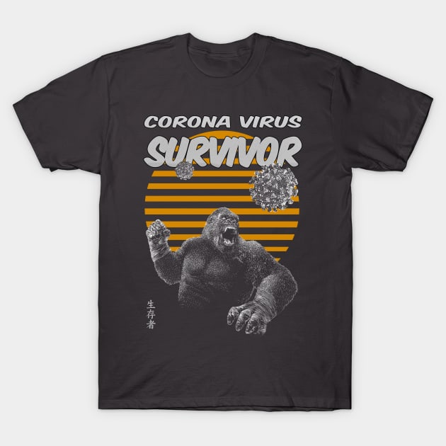 Corona Virus Survivor T-Shirt by gemsart1990